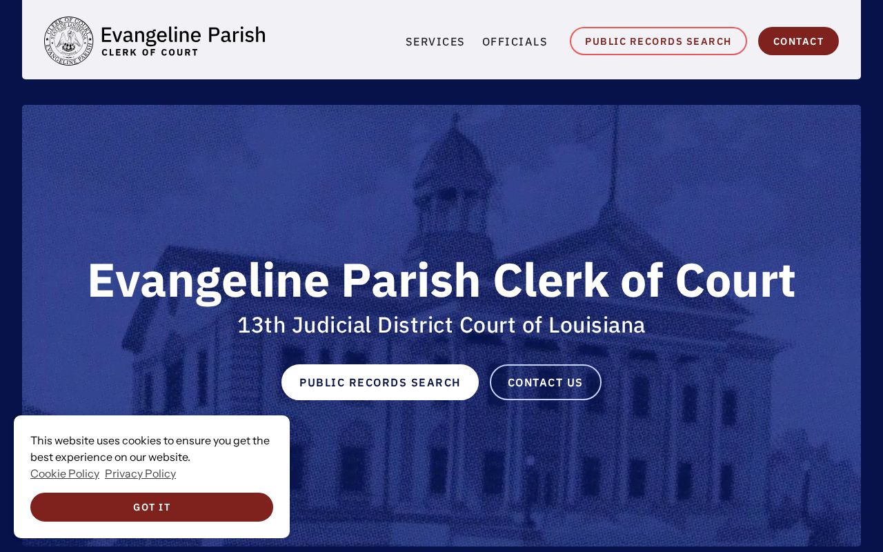 Evangeline Parish court records after inmate release